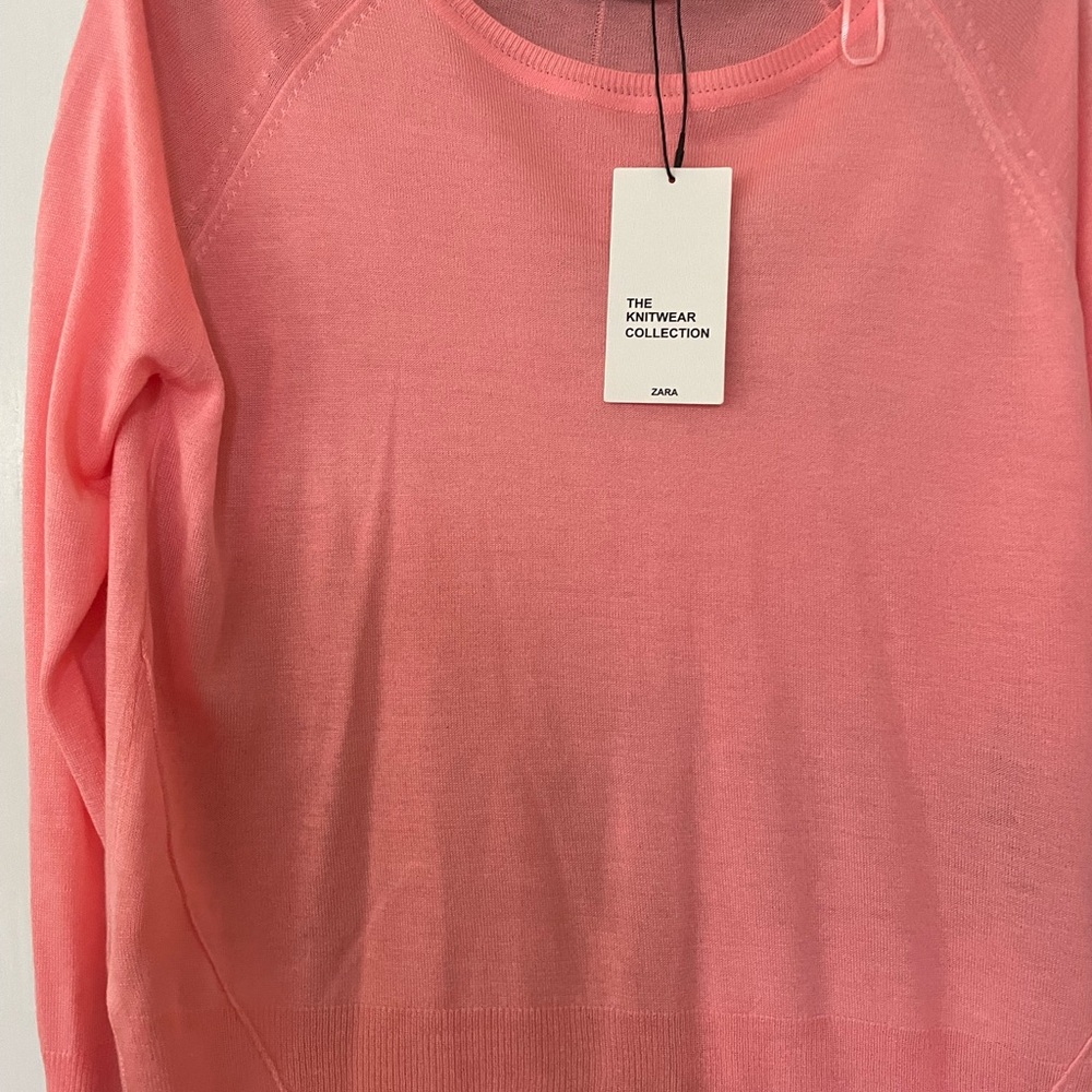 Zara Crew Neck Sweater Soft Knit
